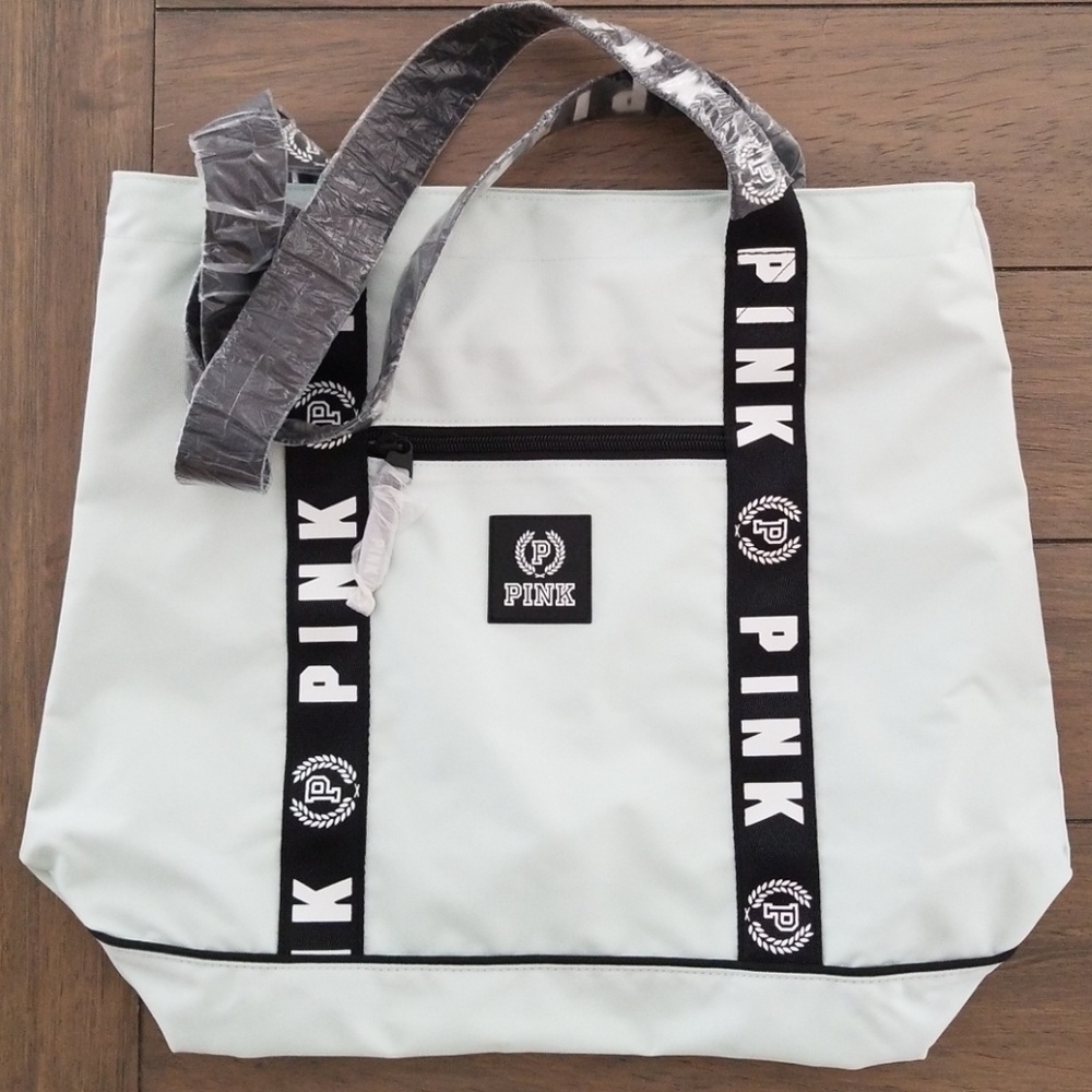 NWT Victoria Secret Pink Mint Zippered Tote